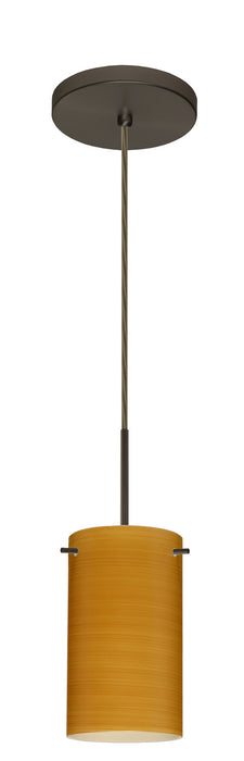 Besa - 1BT-4404OK-MED-BR - One Light Pendant - Stilo - Bronze