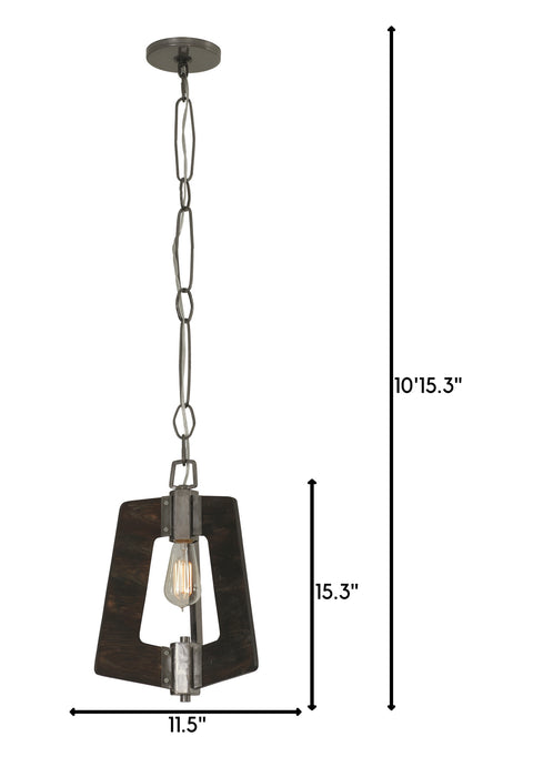 One Light Mini Pendant from the Lofty collection in Steel finish