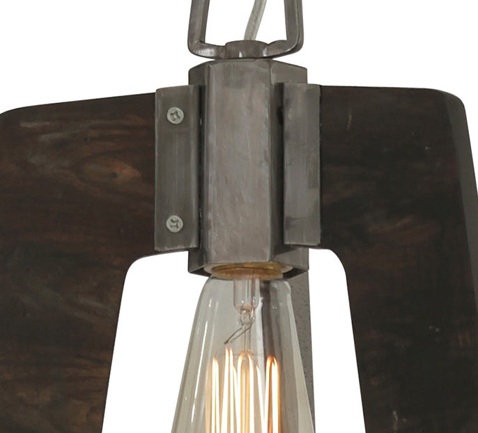 One Light Mini Pendant from the Lofty collection in Steel finish