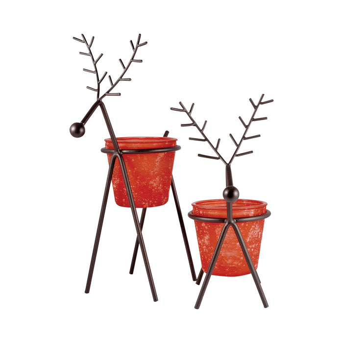 ELK Home - 519192 - Lighting (Set of 2) - Reindeer - Red Tierra, Rustic, Rustic