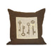 ELK Home - 901508 - Pillow - Locksley - Crema, Dark Earth, Dark Earth