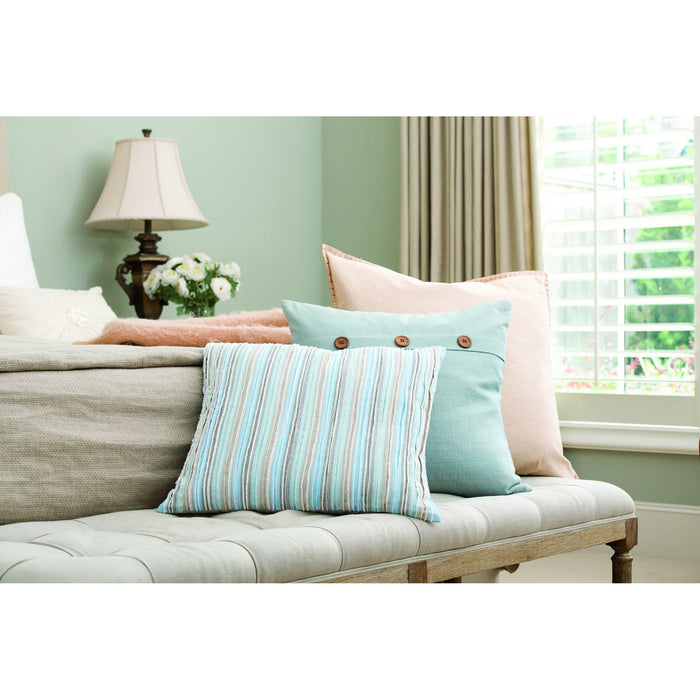 Pillow from the Chambray collection in Sand finish