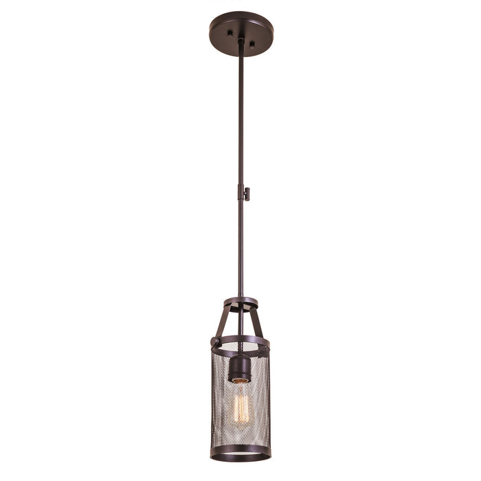 DVI Lighting - DVP15721GR-N - One Light Mini-Pendant - Gastown - Graphite Net