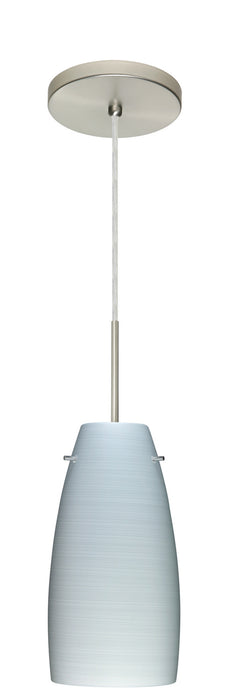 Besa - 1JT-1512KR-LED-SN - One Light Pendant - Tao - Satin Nickel