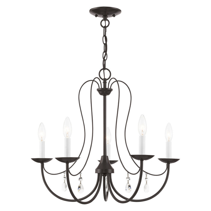 Livex Lighting - 40865-92 - Five Light Chandelier - Mirabella - English Bronze