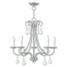 Livex Lighting - 40875-91 - Five Light Chandelier - Daphne - Brushed Nickel