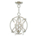 Livex Lighting - 40903-35 - Three Light Mini Chandelier/Ceiling Mount - Aria - Polished Nickel