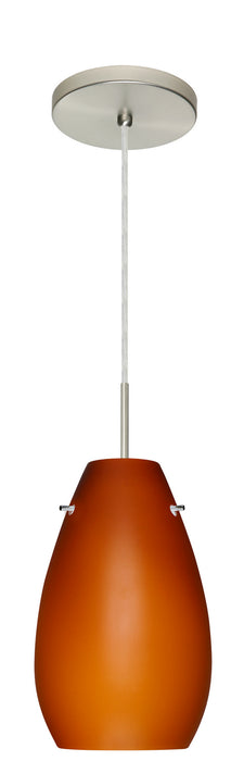 Besa - 1JT-412680-LED-SN - One Light Pendant - Pera - Satin Nickel