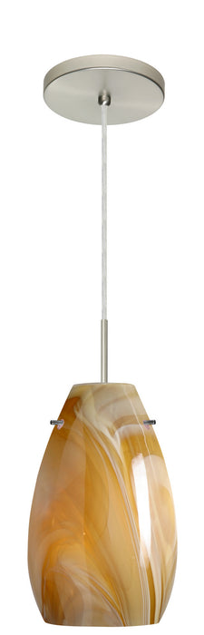 Besa - 1JT-4126HN-LED-SN - One Light Pendant - Pera - Satin Nickel