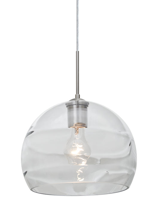 Besa - 1JT-SPIR10CL-SN - One Light Pendant - Spirit - Satin Nickel