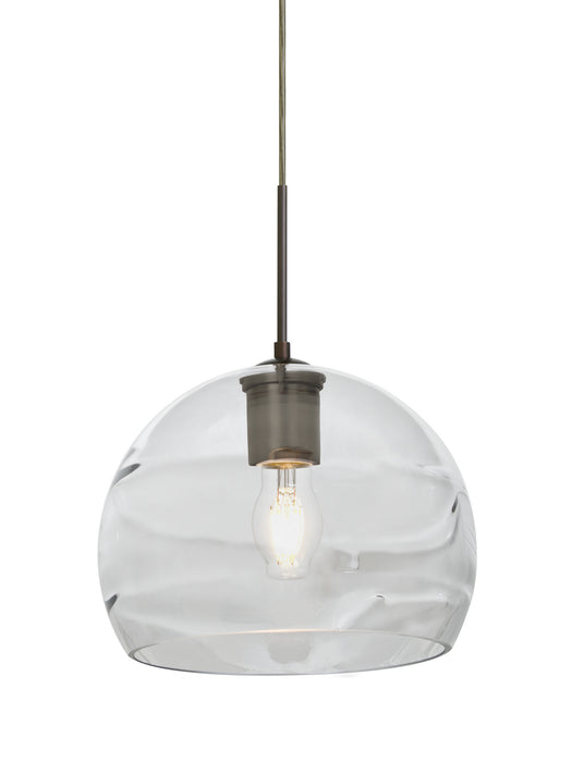 Besa - 1JT-SPIR8CL-EDIL-BR - One Light Pendant - Spirit - Bronze