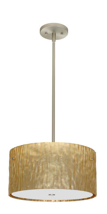 Besa - 1KT-4008GS-LED-SN - Three Light Pendant - Tamburo - Satin Nickel