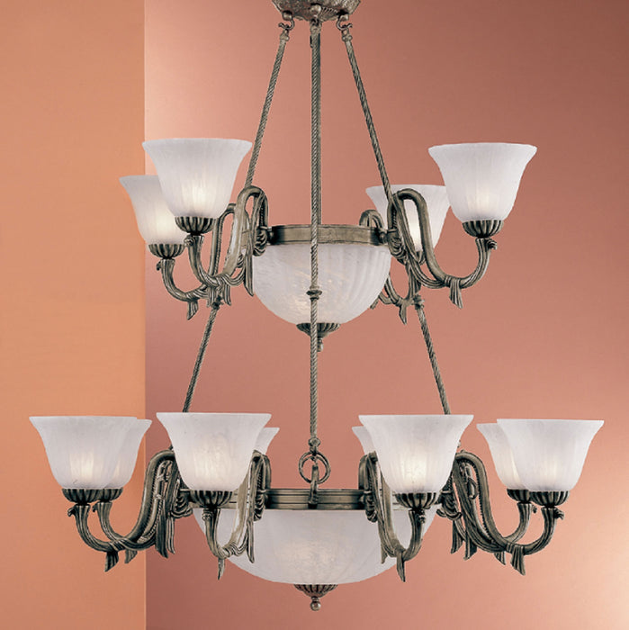 Classic Lighting - 68019 PTR - 17 Light Chandelier - St. Moritz - Pewter