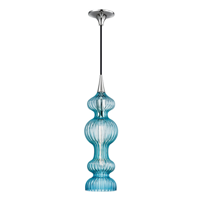 Hudson Valley - 1600-PN-BL - One Light Pendant - Pomfret - Polished Nickel