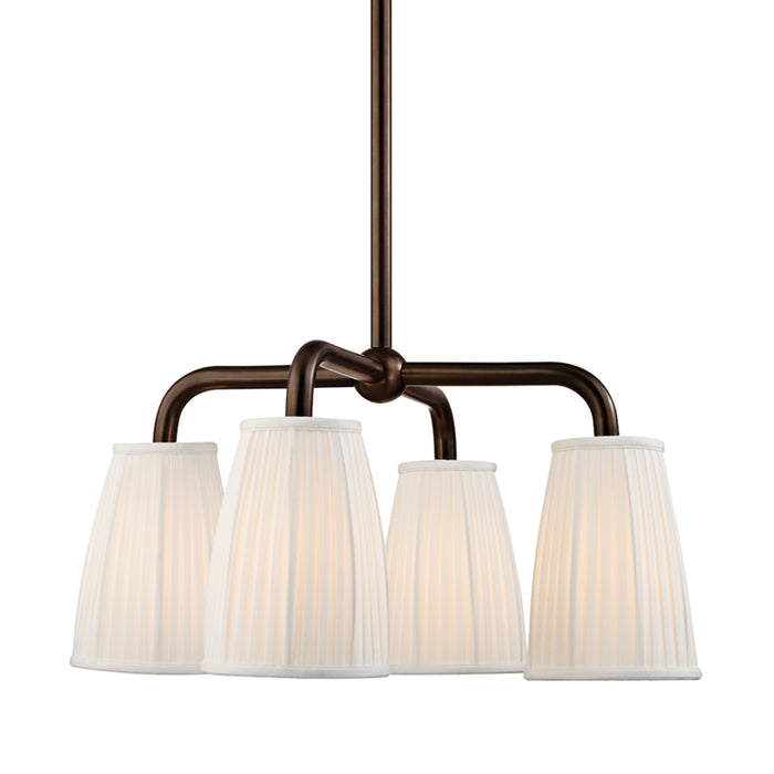 Hudson Valley - 6064-DB - Four Light Chandelier - Malden - Distressed Bronze