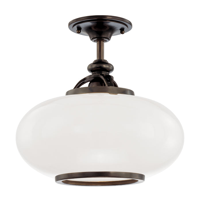 Hudson Valley - 9815F-OB - One Light Semi Flush Mount - Canton - Old Bronze