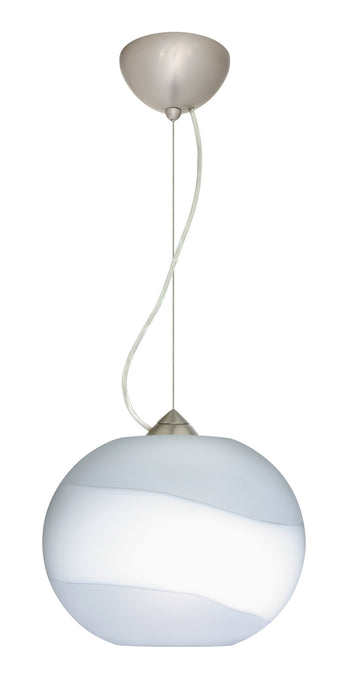 Besa - 1KX-477699-LED-SN - One Light Pendant - Luna - Satin Nickel