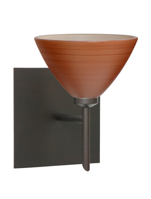 Besa - 1SW-1743CH-BR-SQ - One Light Wall Sconce - Domi - Bronze