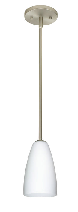 Besa - 1TT-151107-LED-SN - One Light Pendant - Riva - Satin Nickel