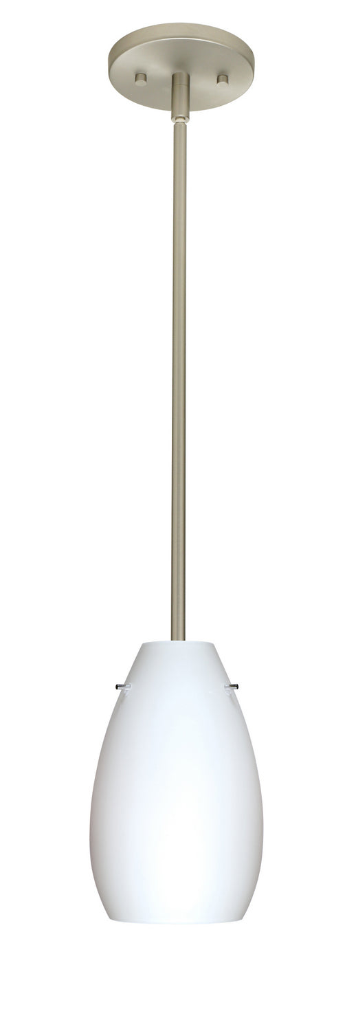 Besa - 1TT-412607-LED-SN - One Light Pendant - Pera - Satin Nickel
