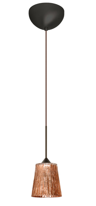 Besa - 1XC-5125CF-LED-BR - One Light Pendant - Nico - Bronze