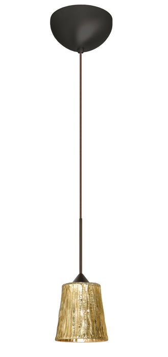 Besa - 1XC-5125GF-LED-BR - One Light Pendant - Nico - Bronze