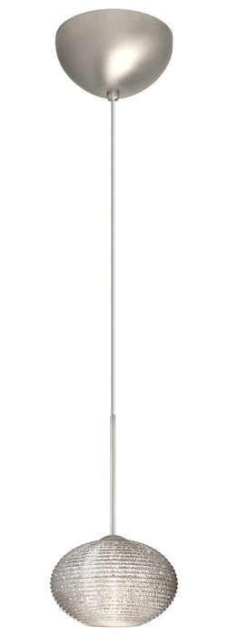 Besa - 1XC-5612GL-LED-SN - One Light Pendant - Lasso - Satin Nickel