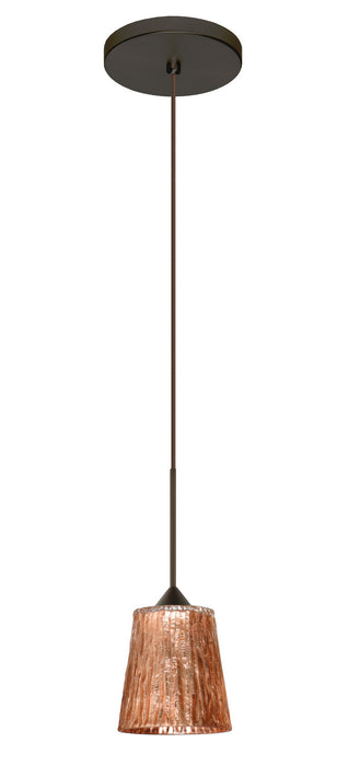 Besa - 1XT-5125CF-LED-BR - One Light Pendant - Nico - Bronze