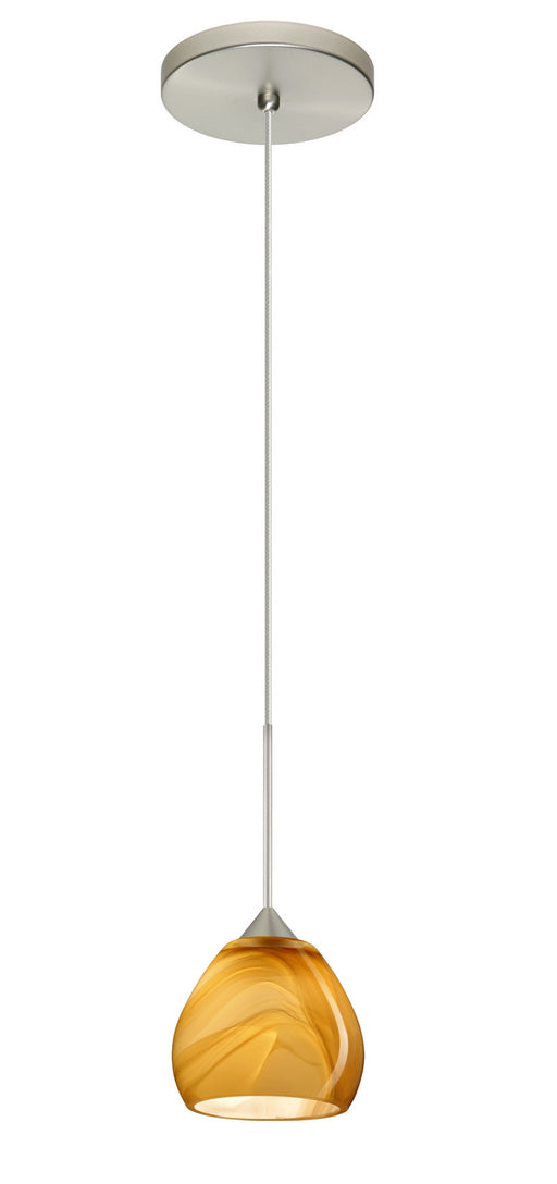 Besa - 1XT-5605HN-LED-SN - One Light Pendant - Tay Tay - Satin Nickel