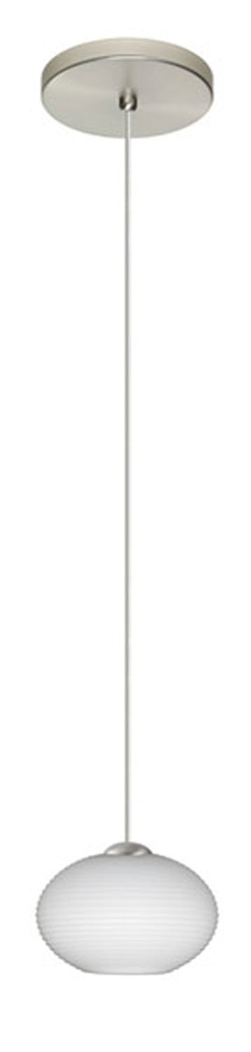 Besa - 1XT-561207-LED-SN - One Light Pendant - Lasso - Satin Nickel