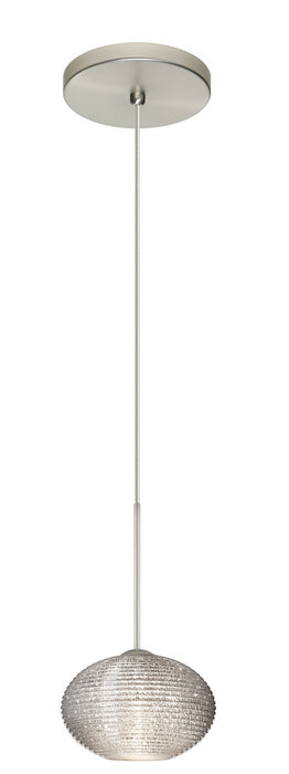 Besa - 1XT-5612GL-SN - One Light Pendant - Lasso - Satin Nickel