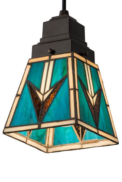 Meyda Tiffany - 181346 - One Light Mini Pendant - Valencia - Ebna Amber Beige