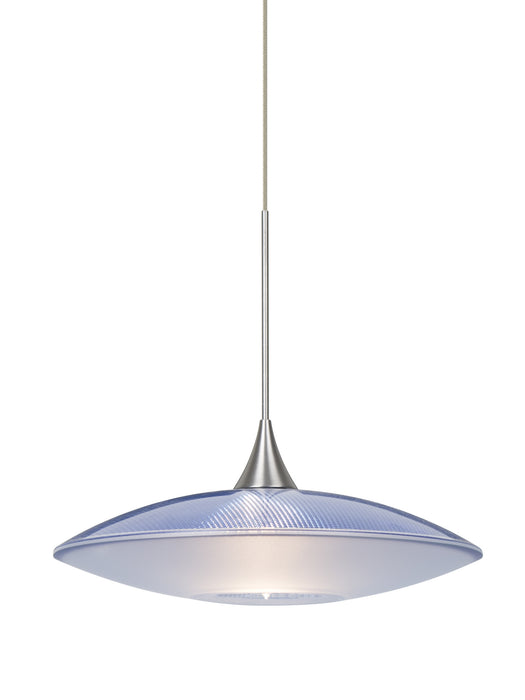 Besa - 1XT-6294BL-SN - One Light Pendant - Spazio - Satin Nickel