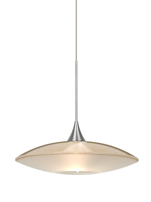 Besa - 1XT-6294GD-LED-SN - One Light Pendant - Spazio - Satin Nickel