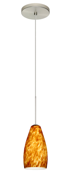 Besa - 1XT-719818-LED-SN - One Light Pendant - Karli - Satin Nickel