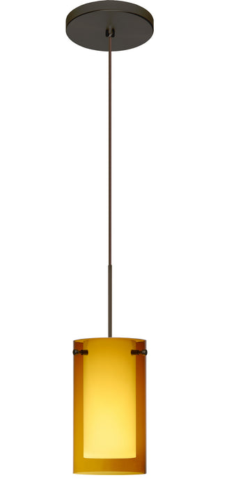 Besa - 1XT-G44007-LED-BR - One Light Pendant - Pahu - Bronze