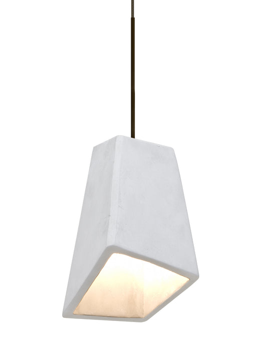 Besa - 1XT-SKIPWH-LED-BR - One Light Pendant - Skip - Bronze