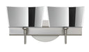Besa - 2SW-6773MR-SN - Two Light Wall Sconce - Groove - Satin Nickel