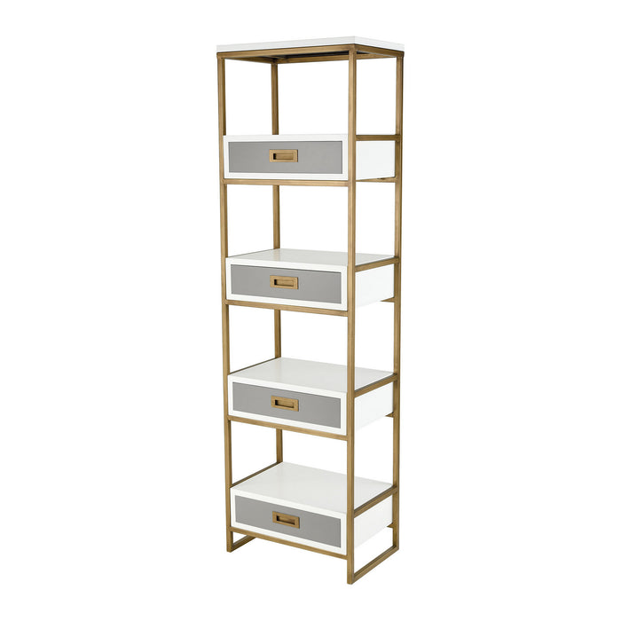 ELK Home - 351-10293 - Shelving Unit - Olympus - Aged Brass