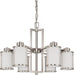 Nuvo Lighting - 60-2853 - Six Light Chandelier - Odeon - Brushed Nickel