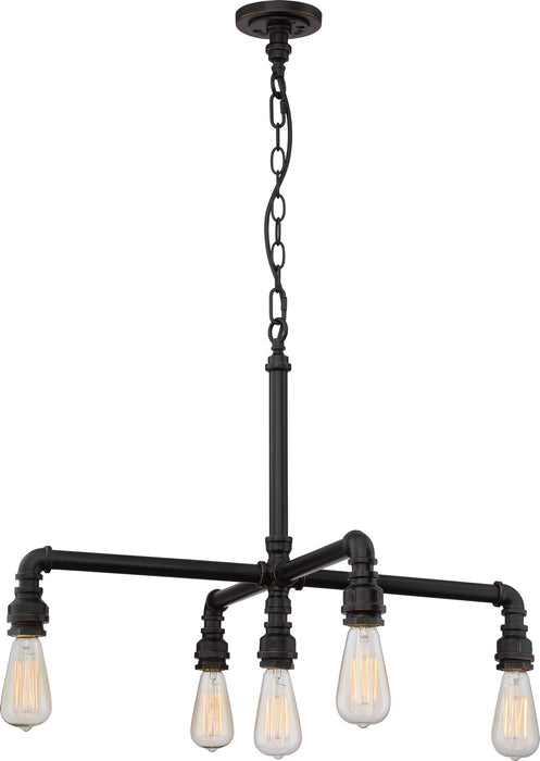 Nuvo Lighting - 60-5795 - Five Light Chandelier - Iron - Industrial Bronze