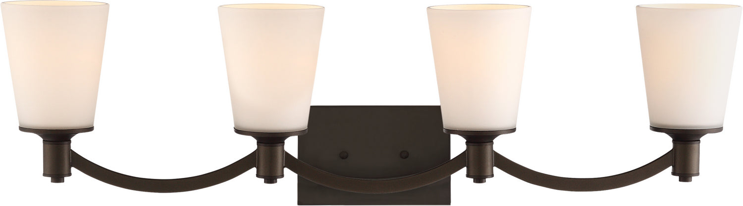 Nuvo Lighting - 60-5974 - Four Light Vanity - Laguna - Forest Bronze