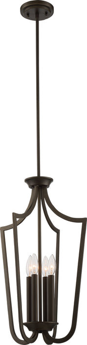 Nuvo Lighting - 60-5976 - Four Light Pendant - Laguna - Forest Bronze