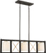 Nuvo Lighting - 60-6133 - Three Light Island Pendant - Boxer - Matte Black / Antique Silver Accents