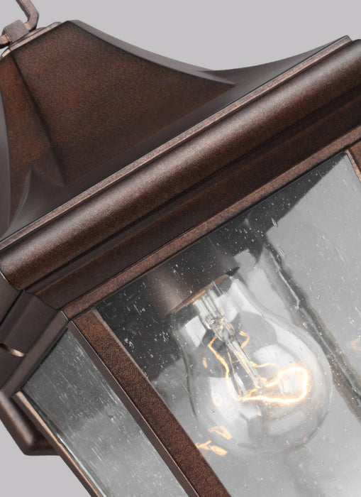 One Light Outdoor Wall Lantern from the OAKMONT collection in Patina Bronze finish
