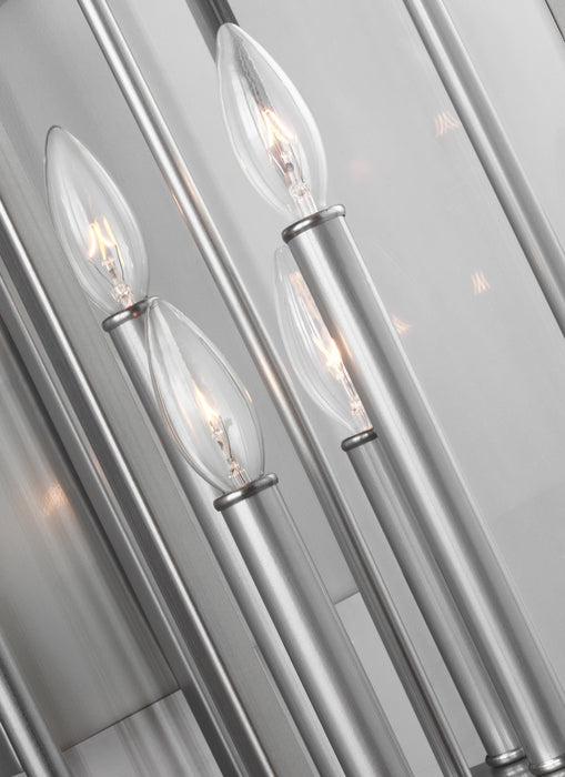 Four Light Lantern from the Wellsworth collection in Painted Brushed Steel finish
