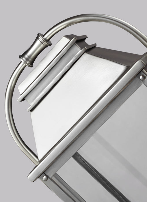 Three Light Post Lantern from the Wellsworth collection in Painted Brushed Steel finish