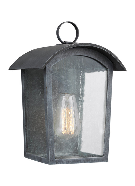 Generation Lighting - OL13300ABLK - One Light Outdoor Wall Lantern - Hodges - Ash Black