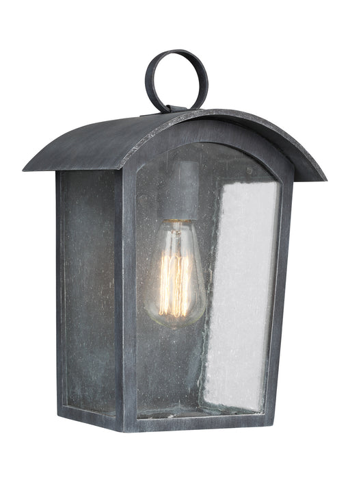 Generation Lighting - OL13301ABLK - One Light Outdoor Wall Lantern - Hodges - Ash Black