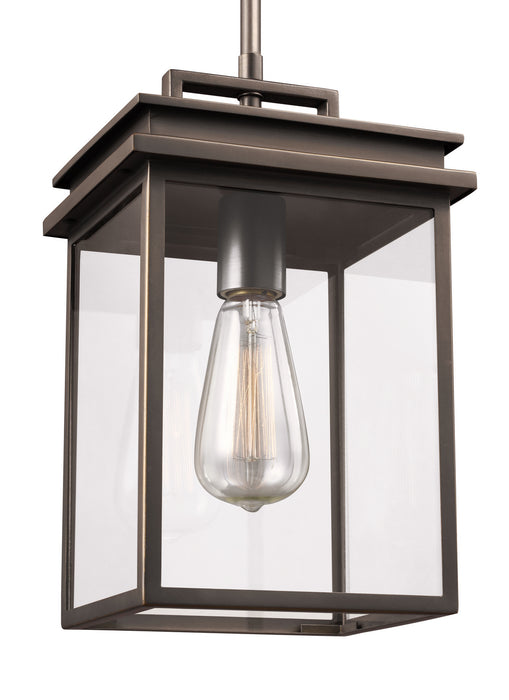 One Light Outdoor Pendant from the GLENVIEW collection in Antique Bronze finish